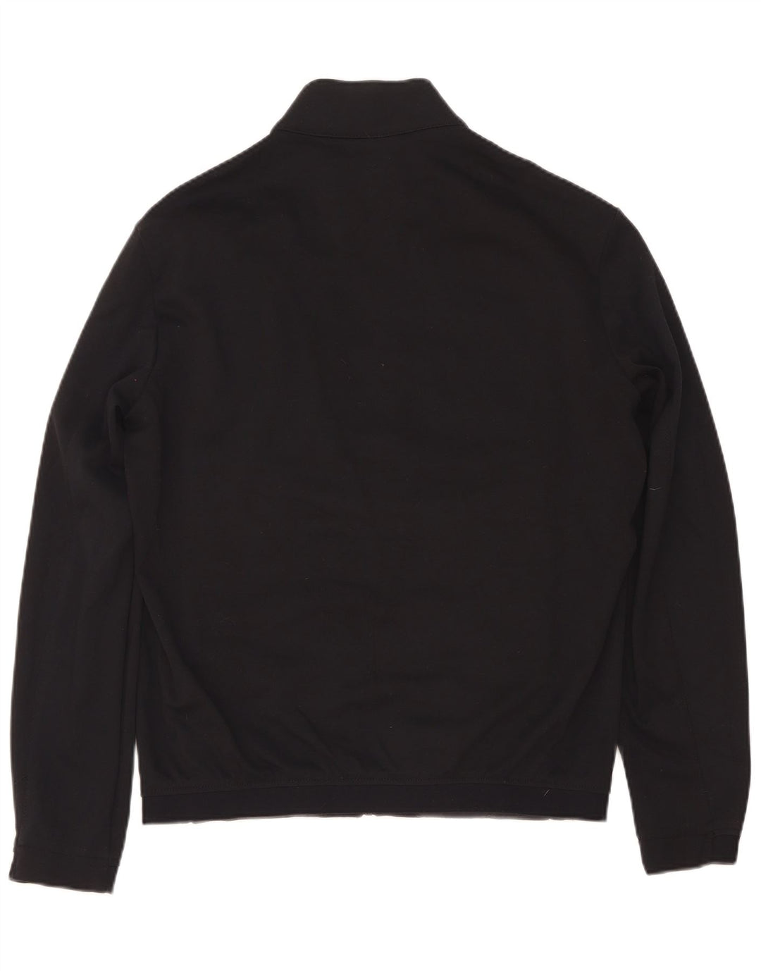 Zara Mens Tracksuit Top Jacket Medium Black Nylon