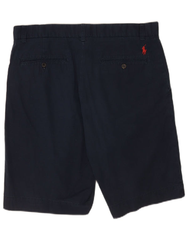 Polo Ralph Lauren Mens Chino Shorts W32 Medium Navy Blue Cotton