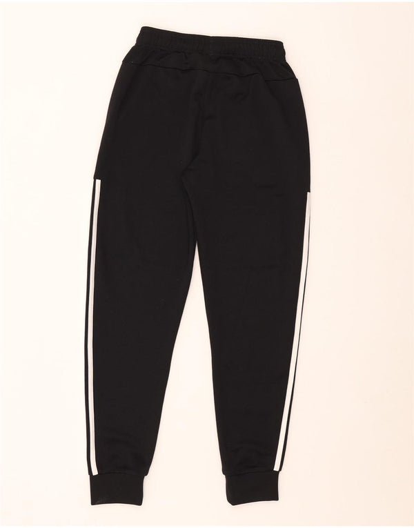 Adidas Boys Tracksuit Trousers Joggers 13-14 Years Black Polyester