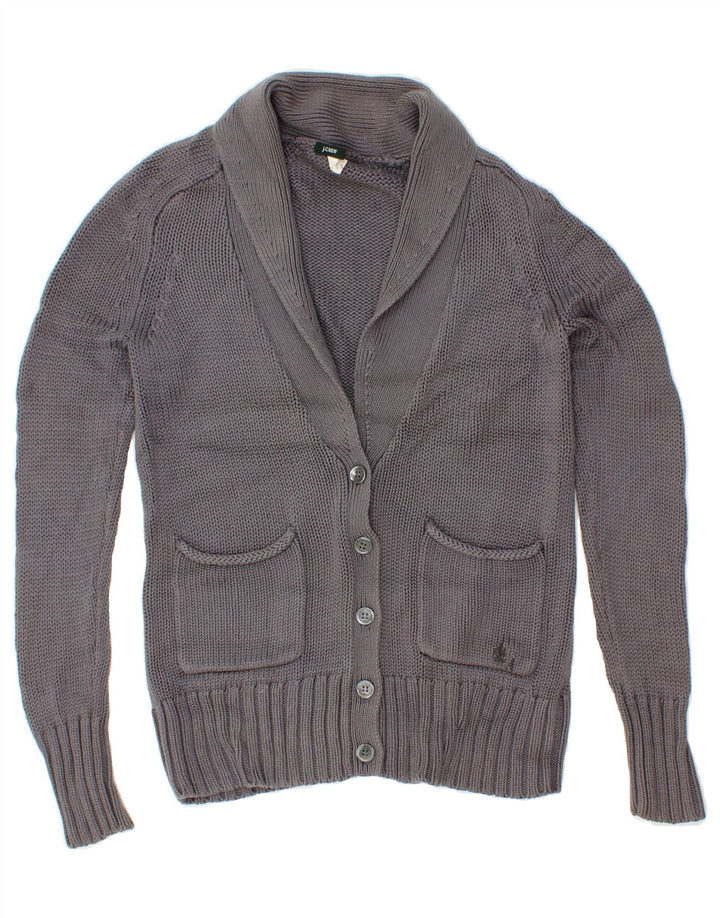 J. CREW Womens Cardigan Sweater UK 10 Small Grey Silk Vintage J. Crew and Second-Hand J. Crew from Messina Hembry 