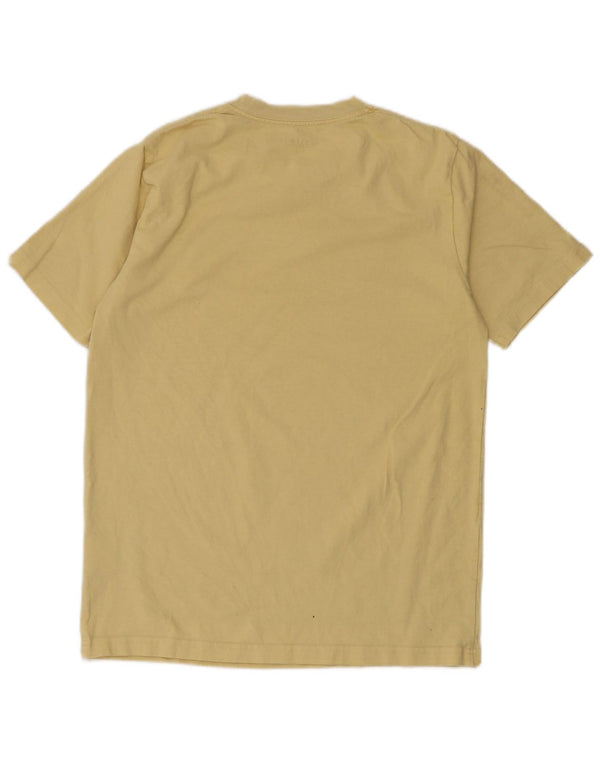 Carhartt Mens T-Shirt Top Small Yellow Cotton