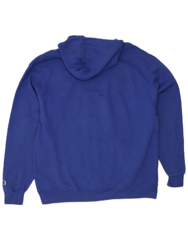 Champion Mens Elizabeth City State University Hoodie Jumper Large Blue