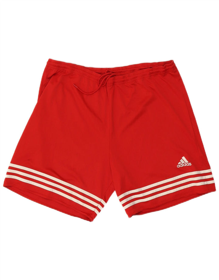 Adidas Mens Climalite Sport Shorts XL Red Polyester