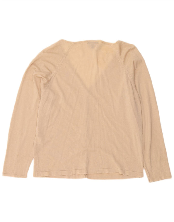 Rohan Womens Cardigan Sweater UK 16 Large Beige Wool