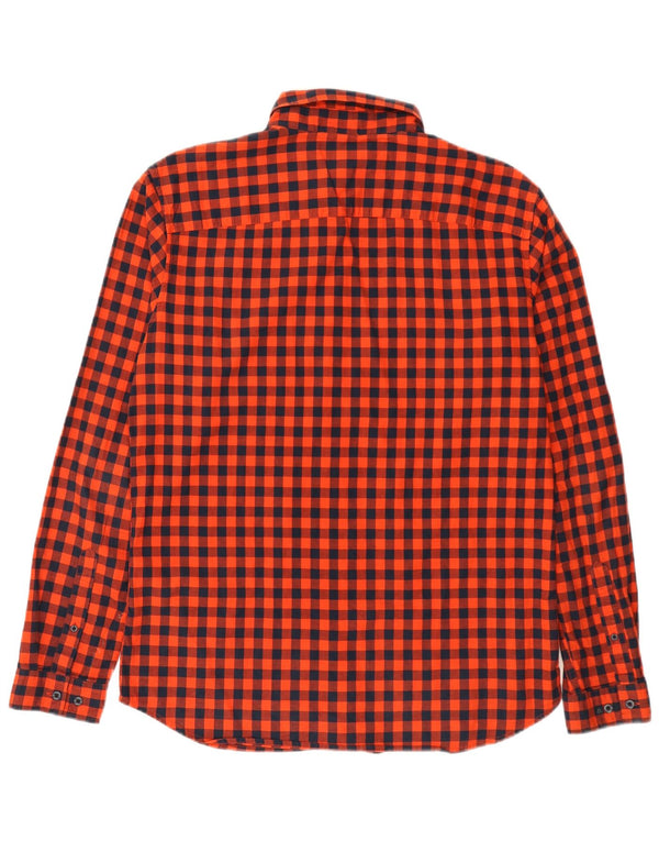 Jack & Jones Mens Slim Fit Shirt XL Red Gingham Cotton