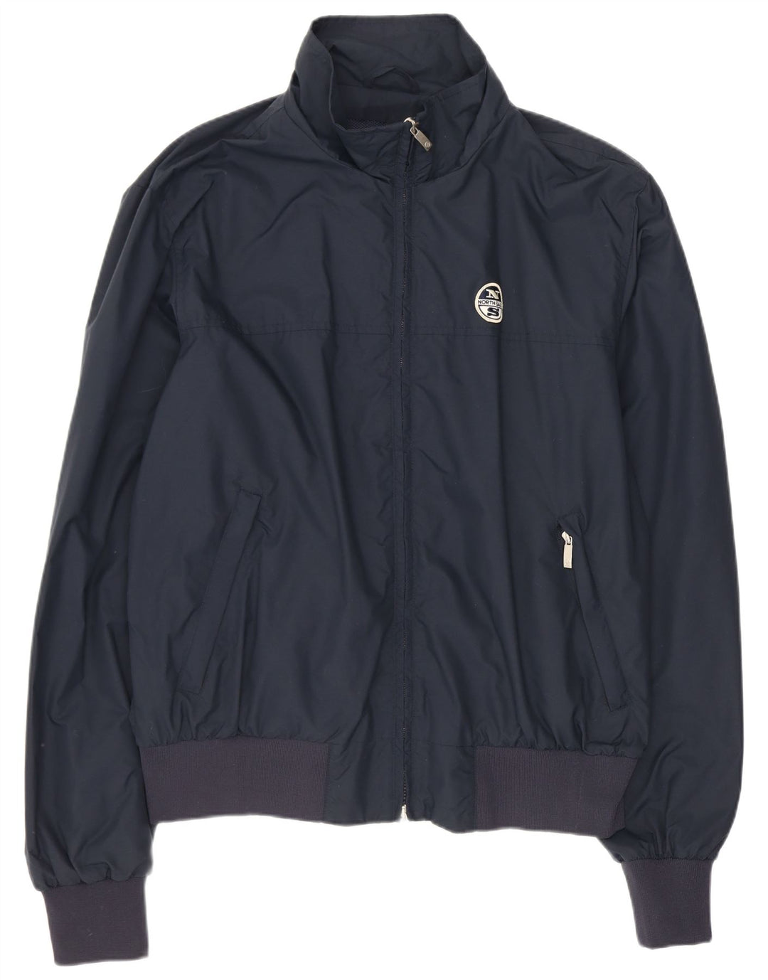 North Sails Mens Bomber Jacket UK 42 XL Navy Blue Polyamide