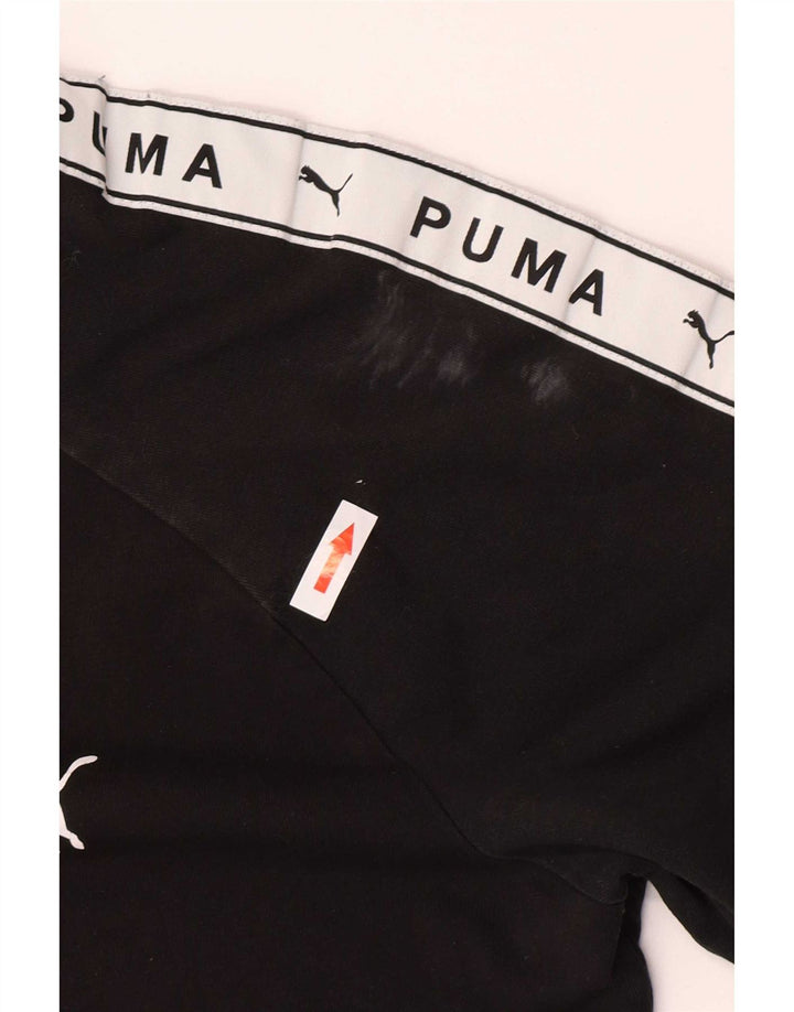 Puma Mens Graphic T-Shirt Top Medium Black Colourblock