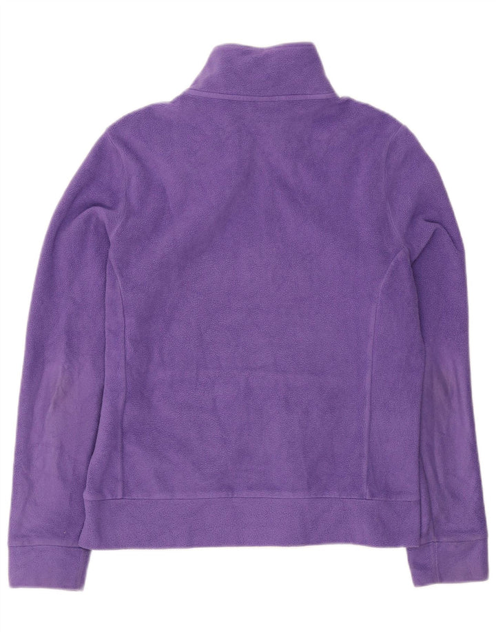 Puma Womens Fleece Jacket UK 14 Large Purple