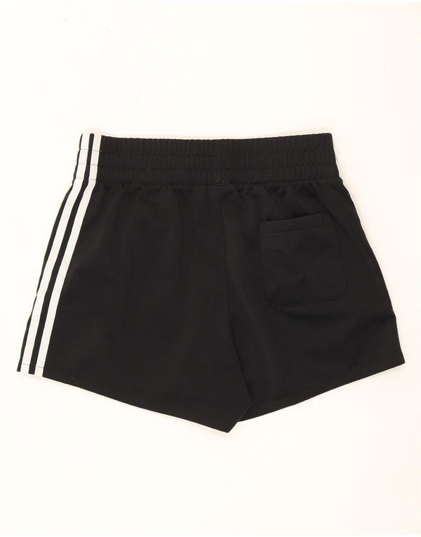 Adidas Womens Sport Shorts UK 10 Small Black Polyester