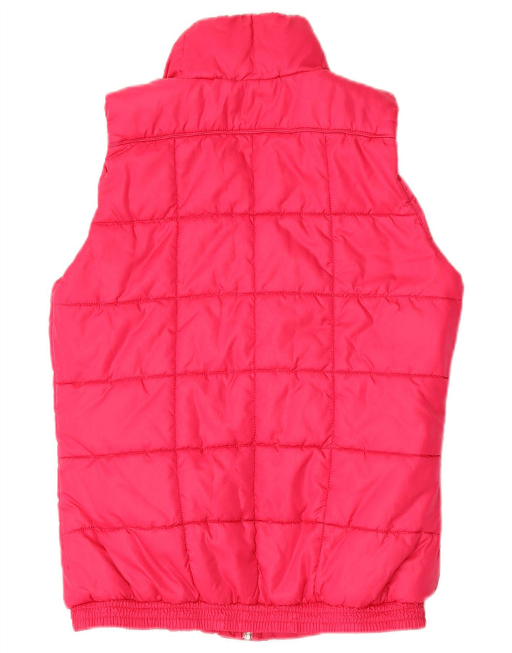 Adidas Womens Padded Gilet UK 12/14 Medium Pink Polyester