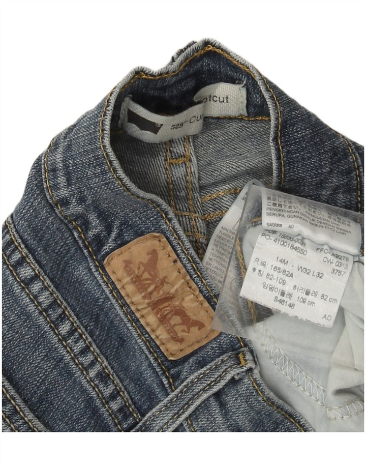 LEVI'S Womens 529 Curvy Bootcut Jeans W32 L32  Blue Cotton