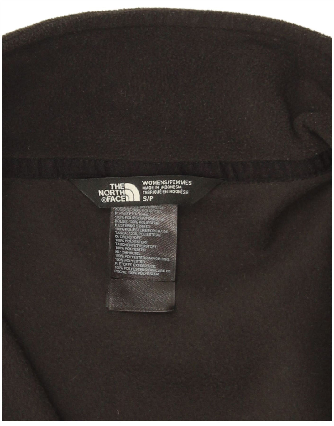 THE NORTH FACE Womens Fleece Jacket UK 10 Small Black Polyester