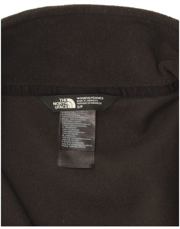 THE NORTH FACE Womens Fleece Jacket UK 10 Small Black Polyester