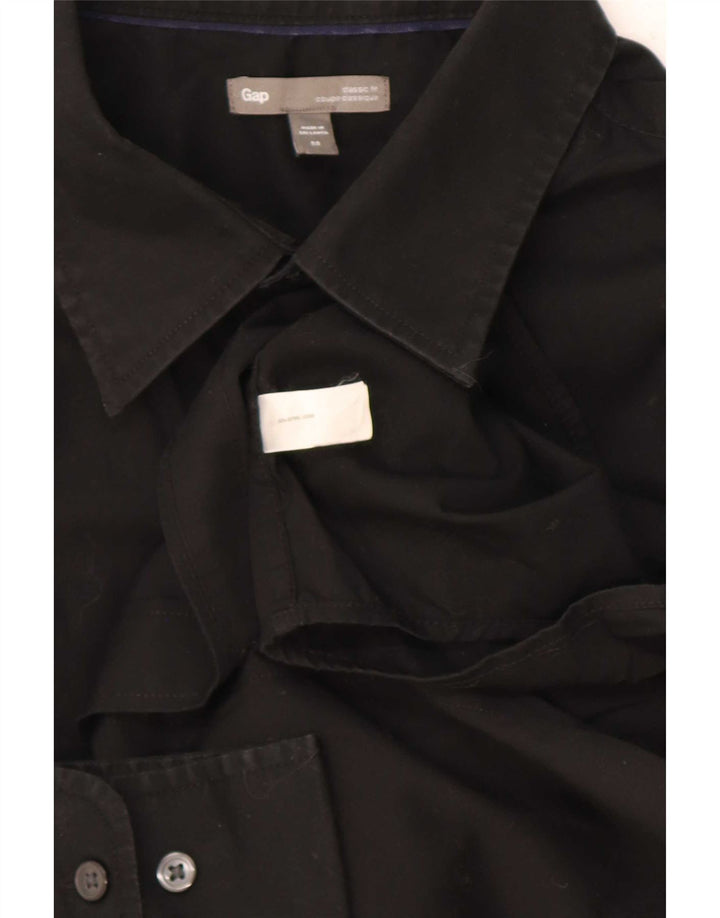 Gap Mens Classic Fit Shirt Medium Black Cotton