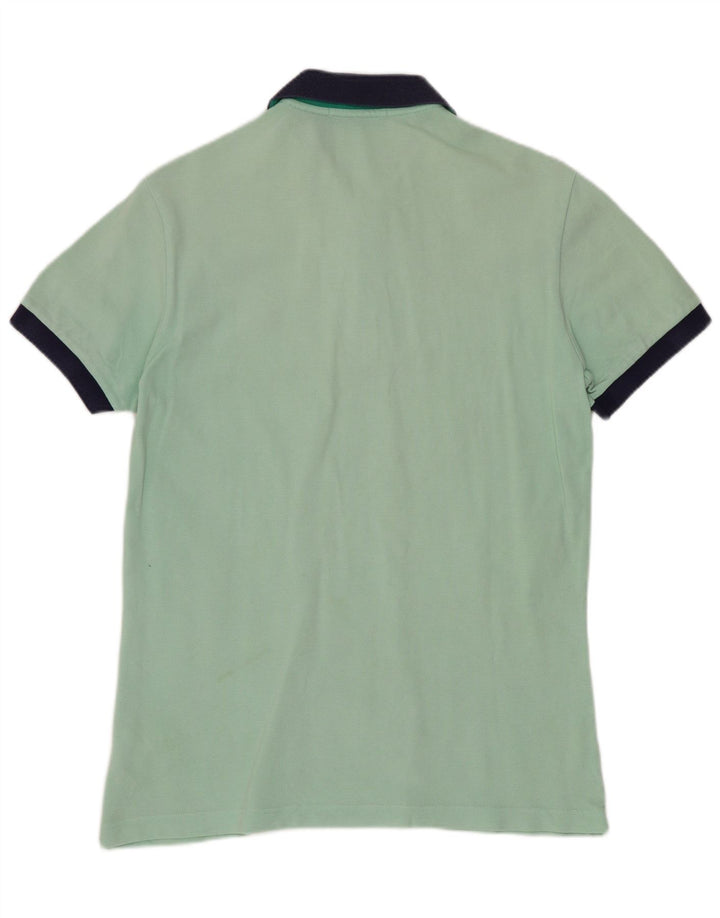 FRED PERRY Mens Polo Shirt Medium Green Cotton