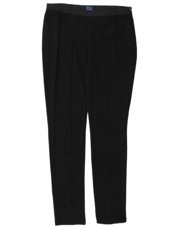 TRUSSARDI Womens Skinny Casual Trousers IT 44 Medium W30 L29 Black Viscose