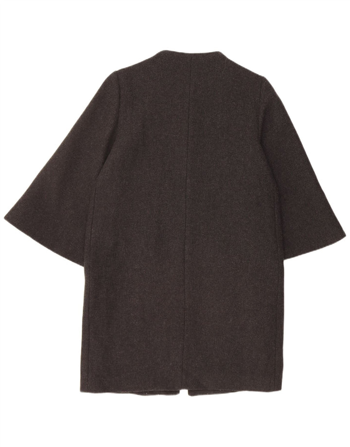 ZARA Womens Overcoat UK 14 Medium Black