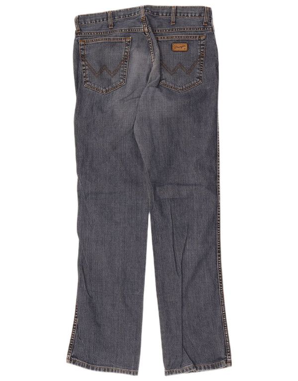 Wrangler Mens Alaska Straight Jeans W34 L34 Blue Cotton