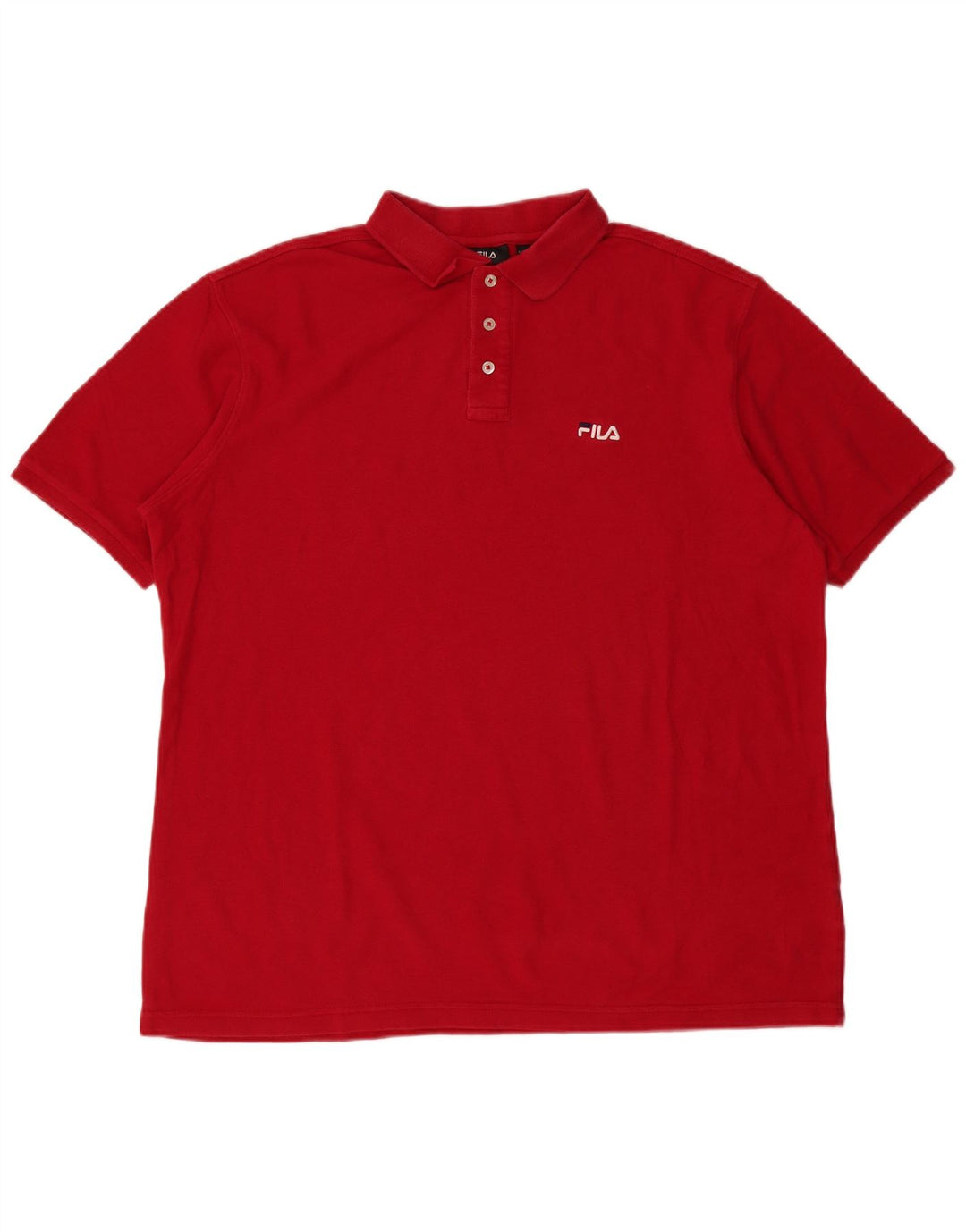 FILA Mens Polo Shirt 2XL Red Cotton