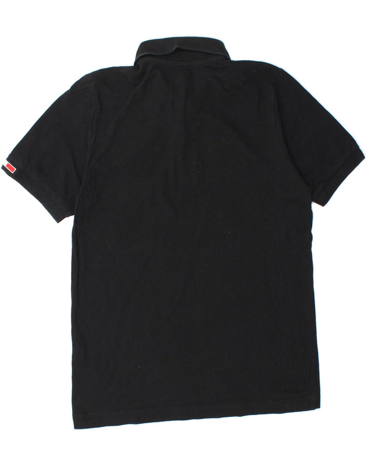 KAPPA Mens Polo Shirt Medium Black Cotton Vintage Kappa and Second-Hand Kappa from Messina Hembry 