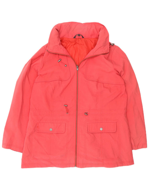 Marks & Spencer Womens Utility Jacket UK 16 Large Red Polyamide