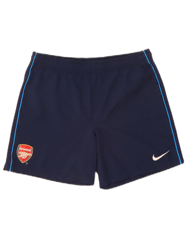 Nike Boys Arsenal Sport Shorts 12-13 Years Large  Navy Blue Polyester