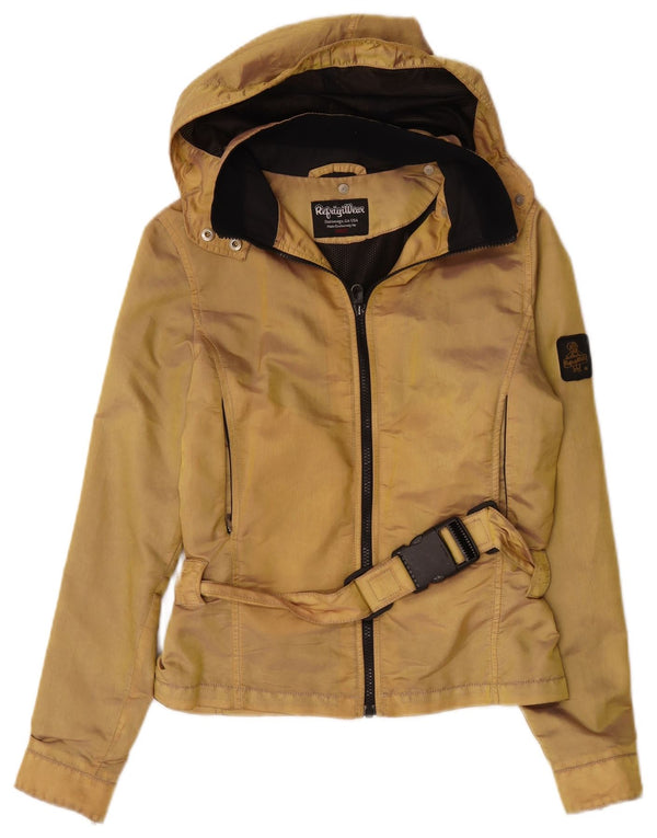 Refrigiwear Girls Hooded Rain Jacket 13-14 Years Beige Polyamide