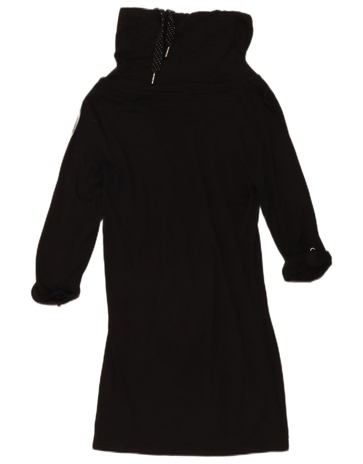 Puma Womens Graphic Roll Neck Tunic Top UK 8 Small Black