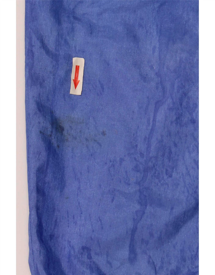 Flash Mens Tracksuit Trousers Joggers Large Blue Colourblock Nylon