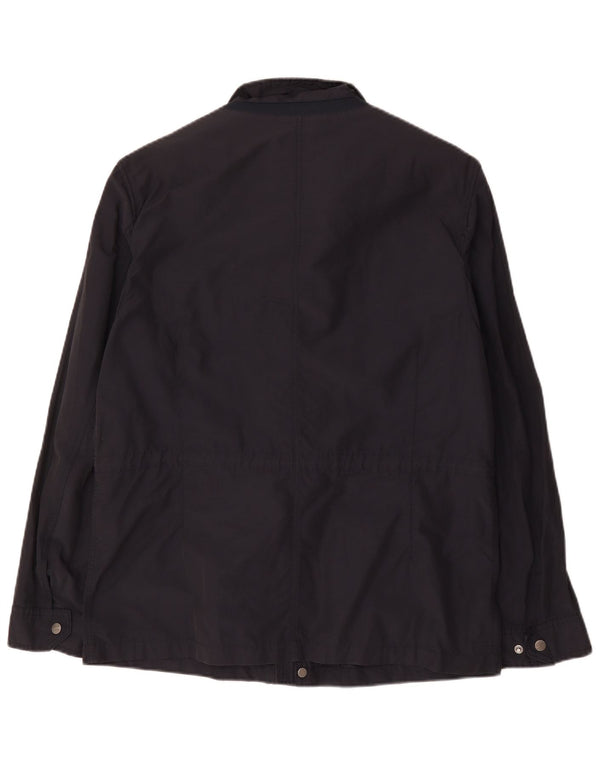 Geox Mens Respira Utility Jacket UK 42 XL Navy Blue Cotton