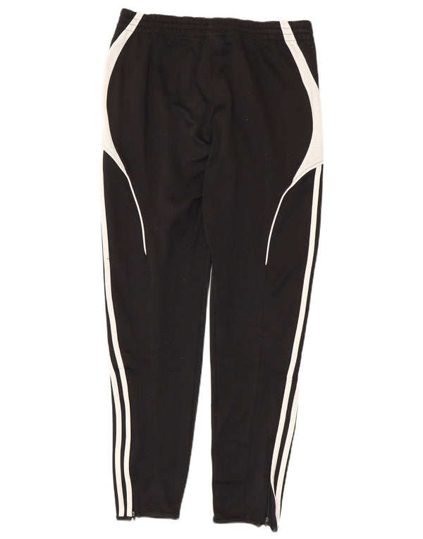 ADIDAS Mens Climalite Tracksuit Trousers Large Black Colourblock Polyester