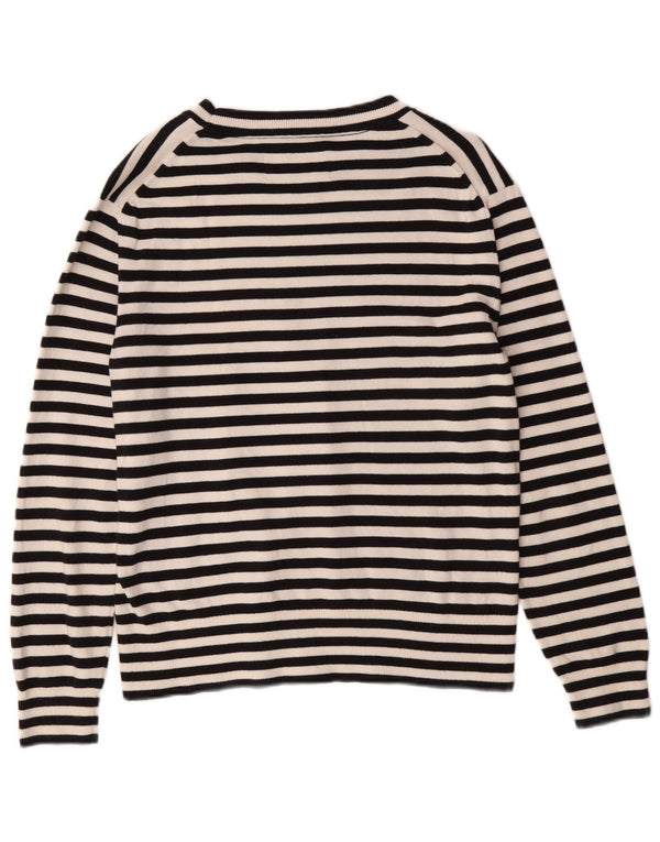 Calvin Klein Womens Boat Neck Jumper Sweater UK 10 Small Black Classic