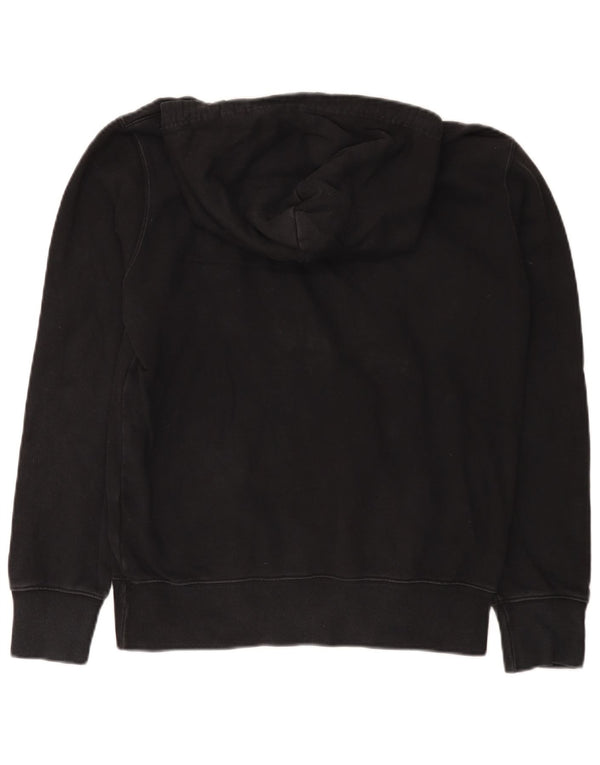 Champion Womens Hoodie Jumper UK 14 Medium Black Cotton