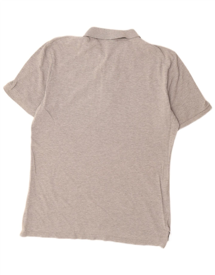 Nike Mens Polo Shirt Medium Grey Flecked Cotton