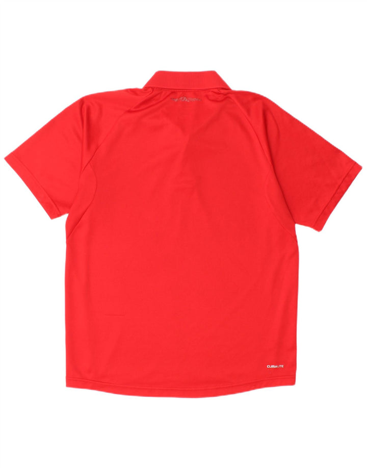 ADIDAS Mens Climalite Polo Shirt Medium Red