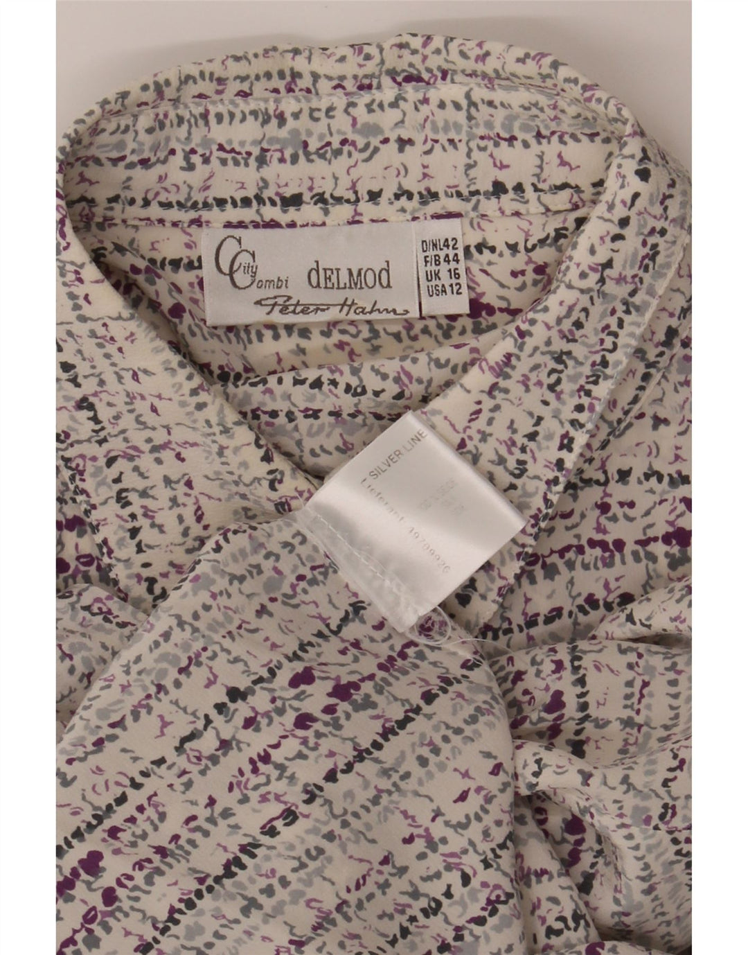 PETER HAHN Womens Abstract Pattern Shirt UK 16 Large  Multicoloured Vintage Peter Hahn and Second-Hand Peter Hahn from Messina Hembry 