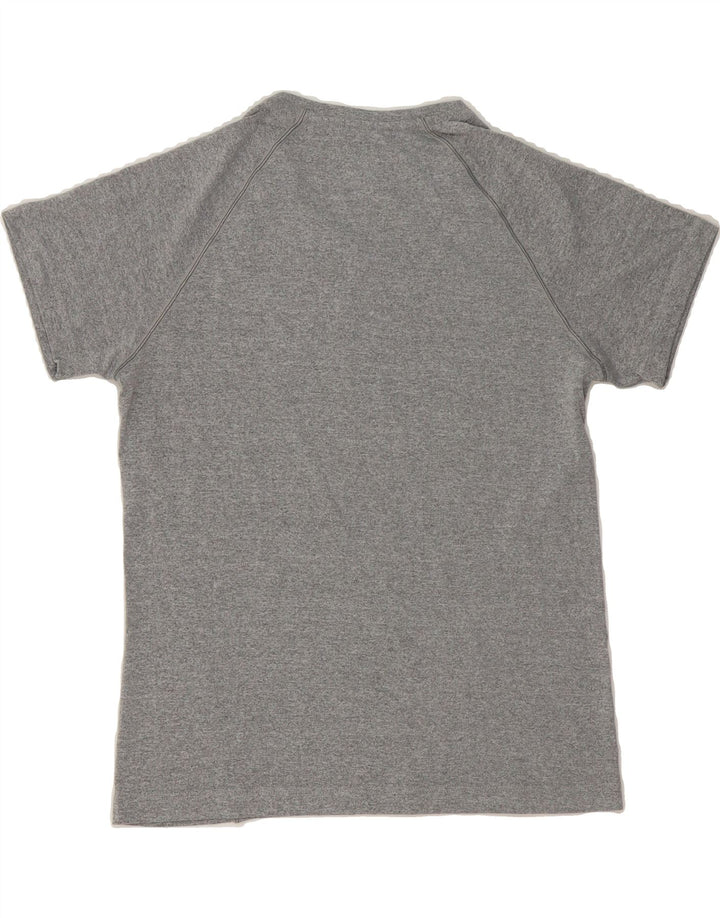ADIDAS Womens Climalite T-Shirt Top UK 14 Large  Grey Polyester Vintage Adidas and Second-Hand Adidas from Messina Hembry 