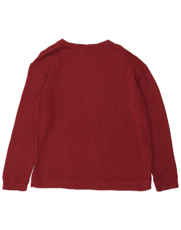 Orvis Mens Sweatshirt Jumper Medium Burgundy Modal