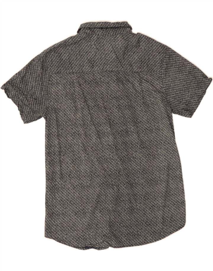 MOUNTAIN WAREHOUSE Mens Short Sleeve Shirt Small Grey Cotton Vintage Mountain Warehouse and Second-Hand Mountain Warehouse from Messina Hembry 