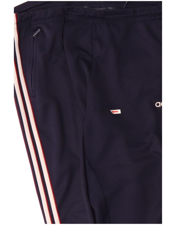 ADIDAS Mens Tracksuit Trousers Joggers UK 44/46 Large  Navy Blue Polyester