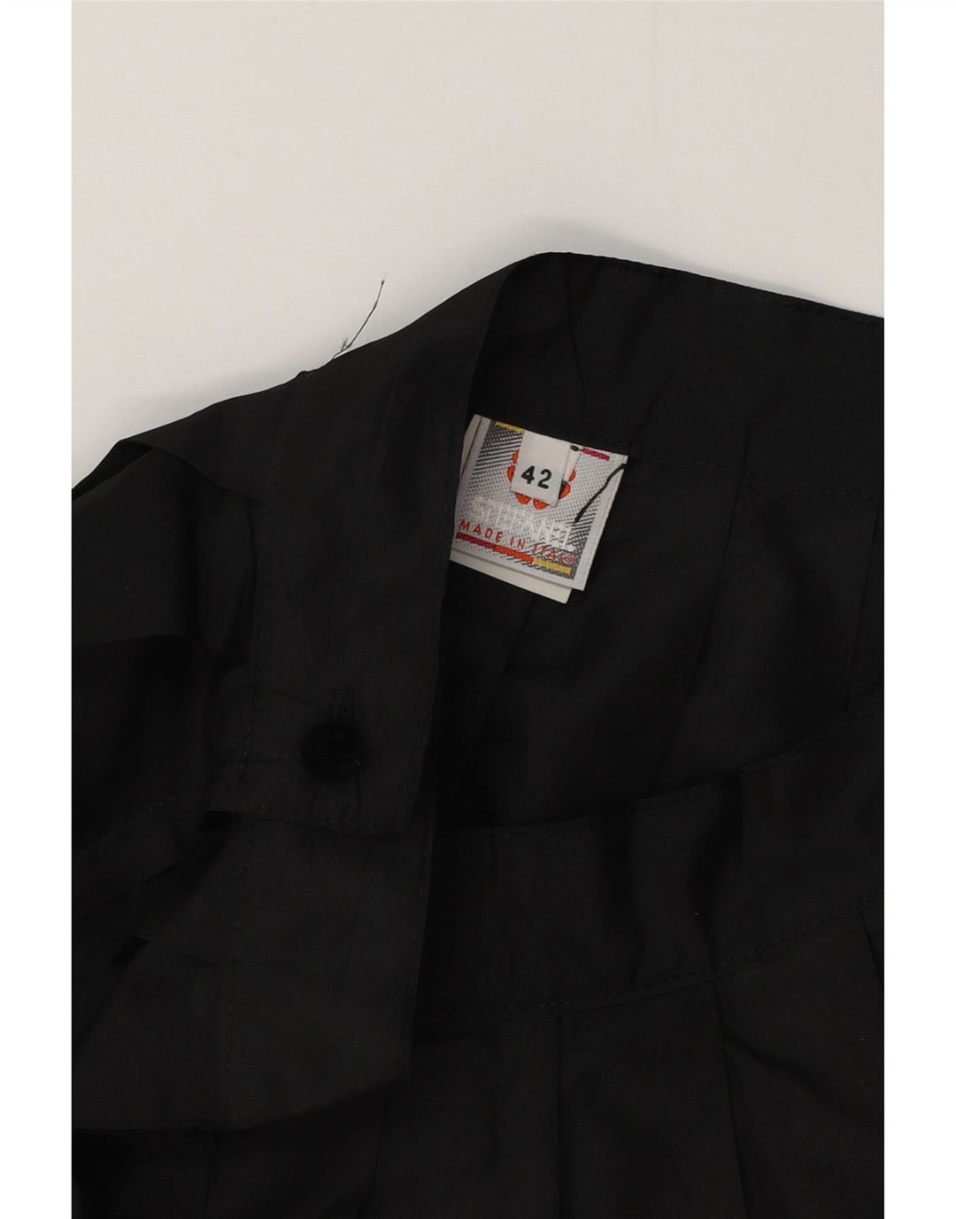 STEFANEL Womens High Waist Mini Pleated Skirt IT 42 Medium W26  Black