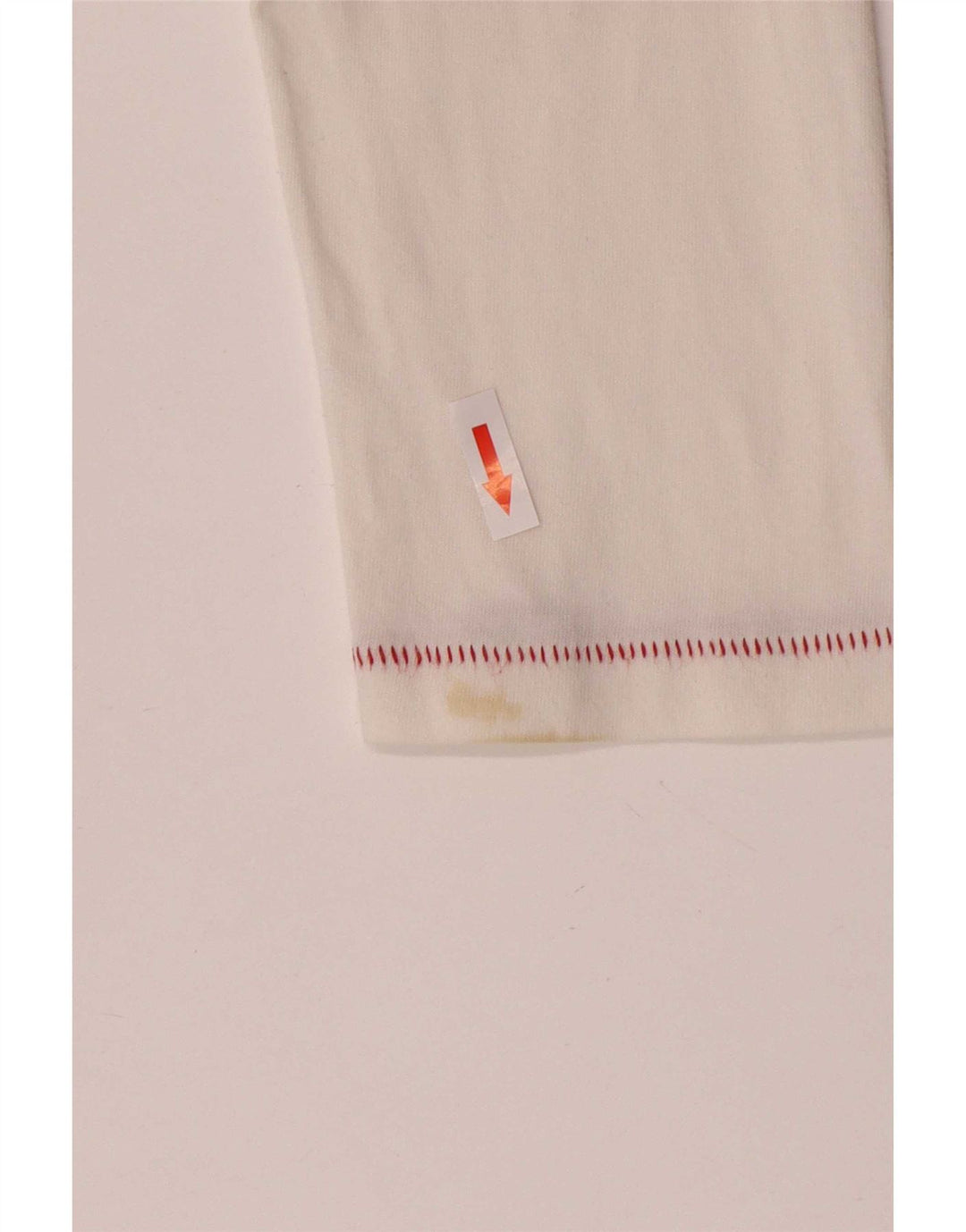 Woolrich Mens Graphic Top Long Sleeve Large White Cotton