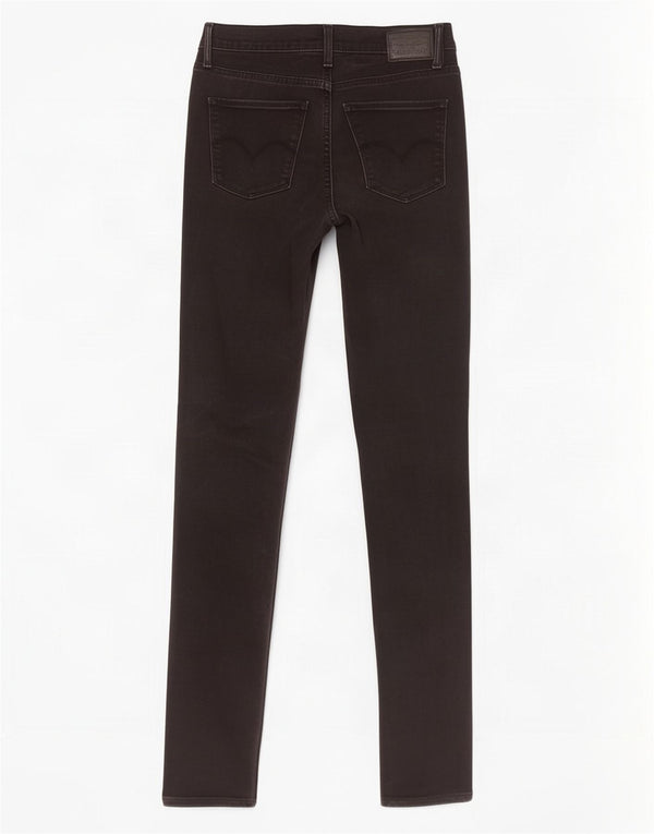 Levi's Womens Slimming Fit Super Skinny Jeans W28 L33 Black Cotton