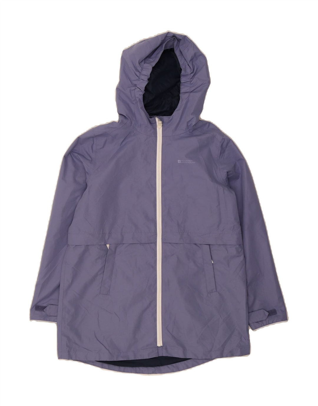 MOUNTAIN WAREHOUSE Boys Hooded Raincoat 12-13 Years Purple Polyester Vintage Mountain Warehouse and Second-Hand Mountain Warehouse from Messina Hembry 