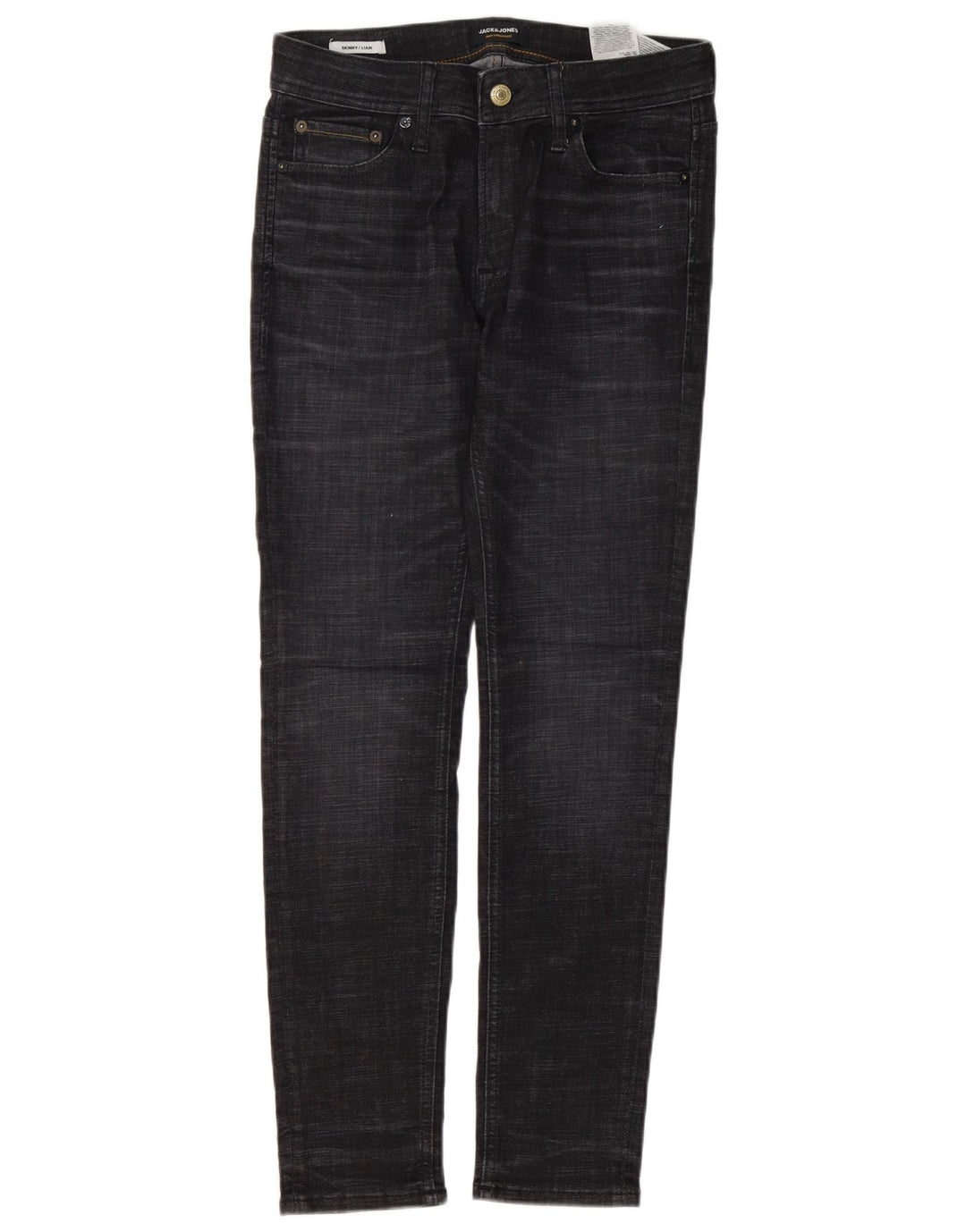 Jack & Jones Mens Liam Skinny Jeans W30 L30 Grey Cotton