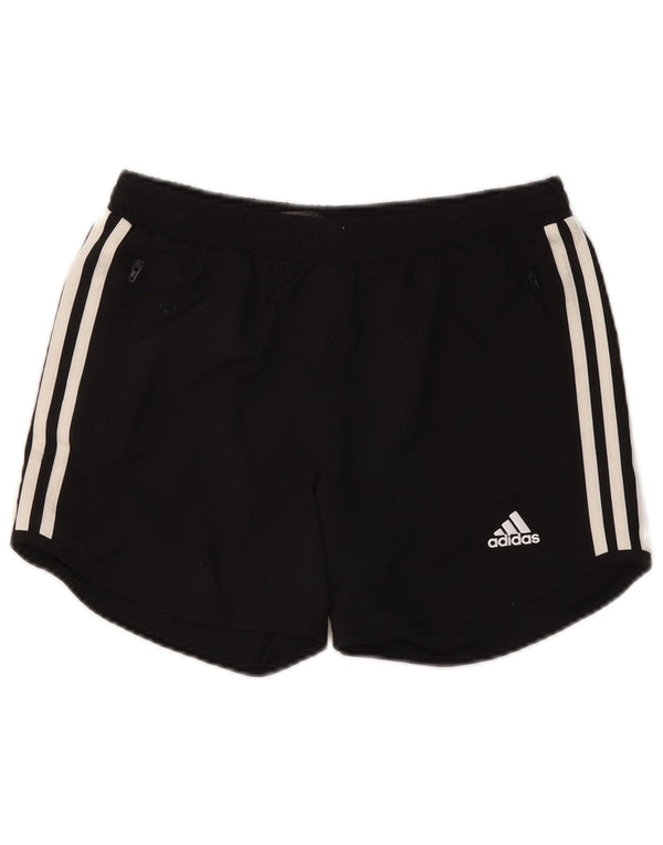 ADIDAS Girls Aeroready Sport Shorts 14-15 Years Black Polyester