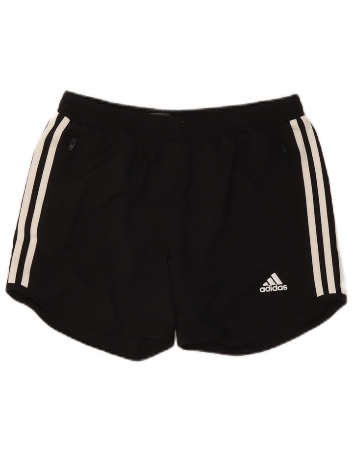ADIDAS Girls Aeroready Sport Shorts 14-15 Years Black Polyester