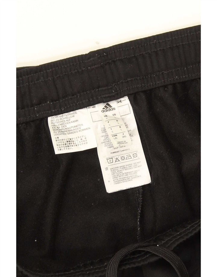 Adidas Mens Tracksuit Trousers Joggers Large Black Polyester