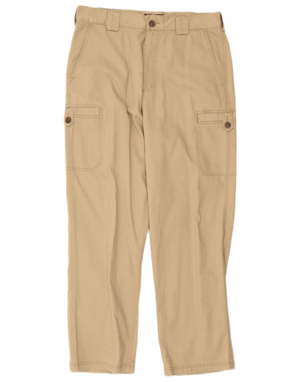 Timberland Mens Weathergear Straight Cargo Trousers W36 L30 Beige Cotton