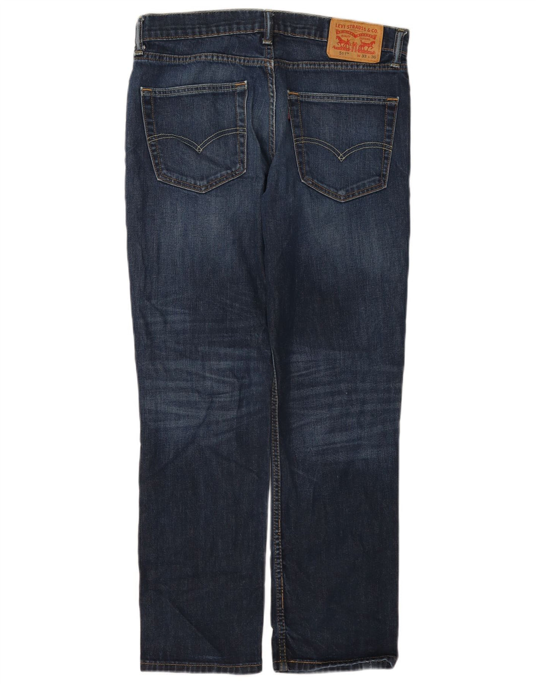 Levi's Mens 511 Slim Jeans W33 L30 Navy Blue Cotton